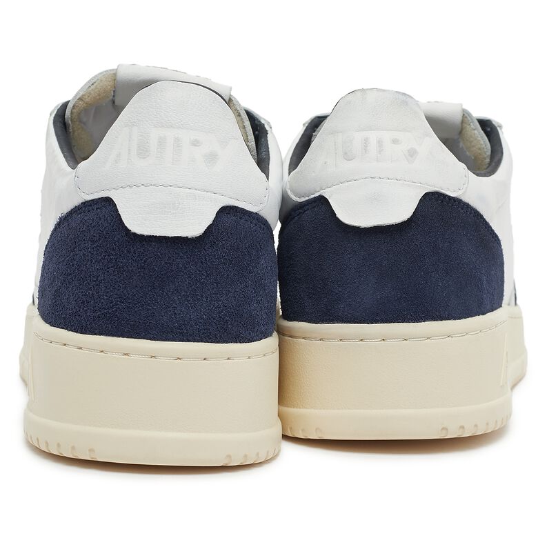 Autry Medalist Low goat/suede wht/ink bl