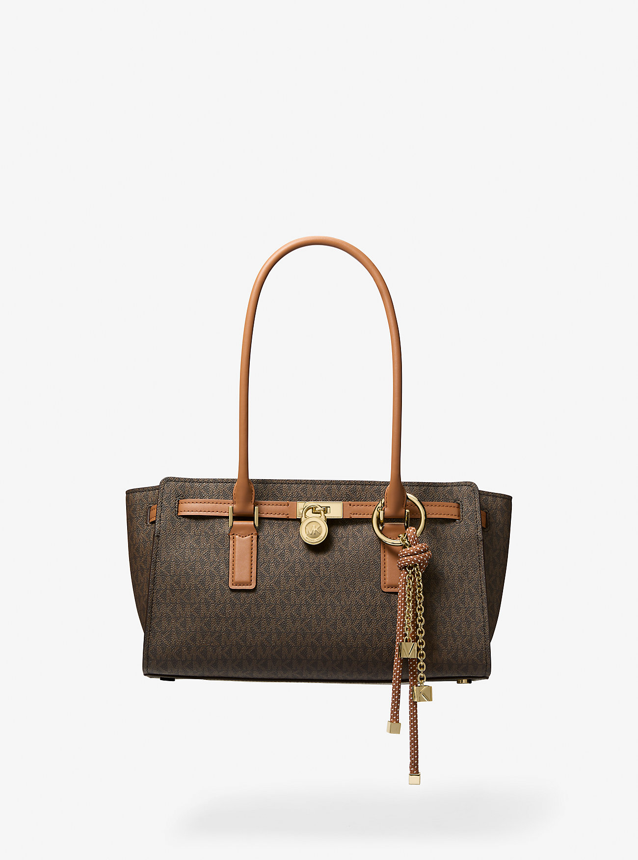 Hamilton Moderne Liten Signature Logo-veske – BRN/ACORN
