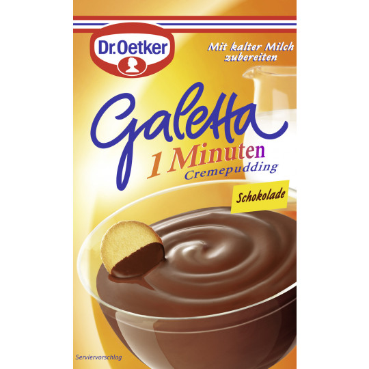 Dr.Oetker Galetta 1 Minuten Cremepudding Schokolade 99G