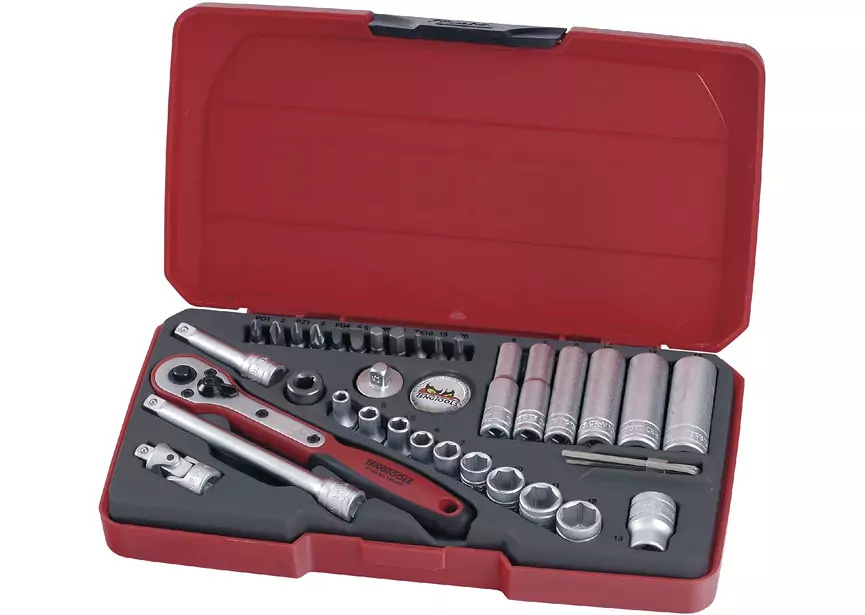 Teng Tools 167290105 T1436 Steckschlüssel- und Bit-Set 1/4