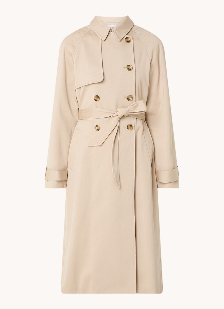 Claudie Pierlot Gwendy double-breasted trench coat with tie belt
