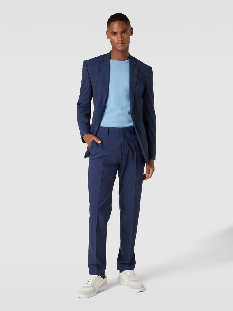 Slim Fit Anzug mit 2-Knopf-Sakko in marineblau