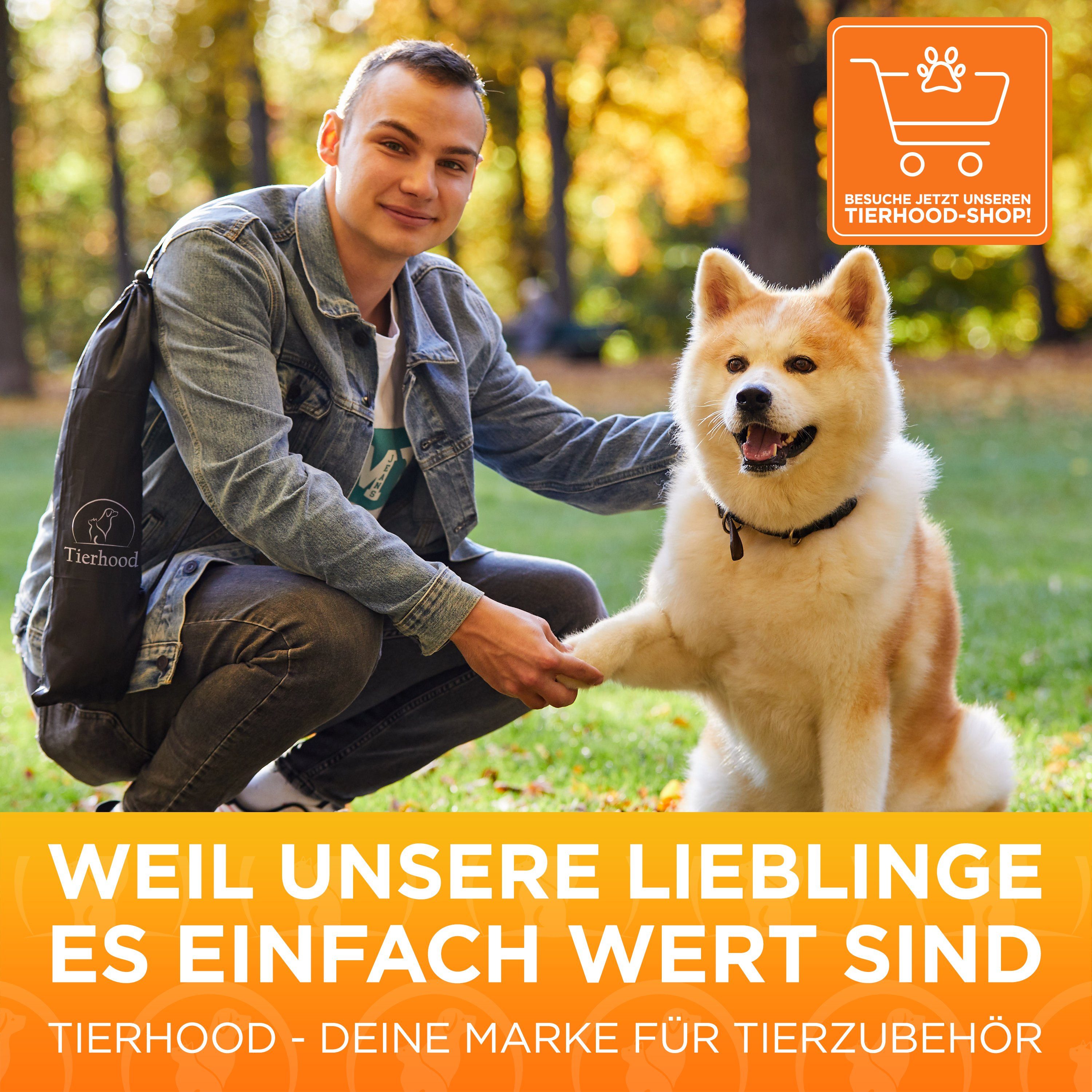 Tierhood Reizangel Tierhood ® Reizangel für kleine und große Hunde inkl Hundespielzeug