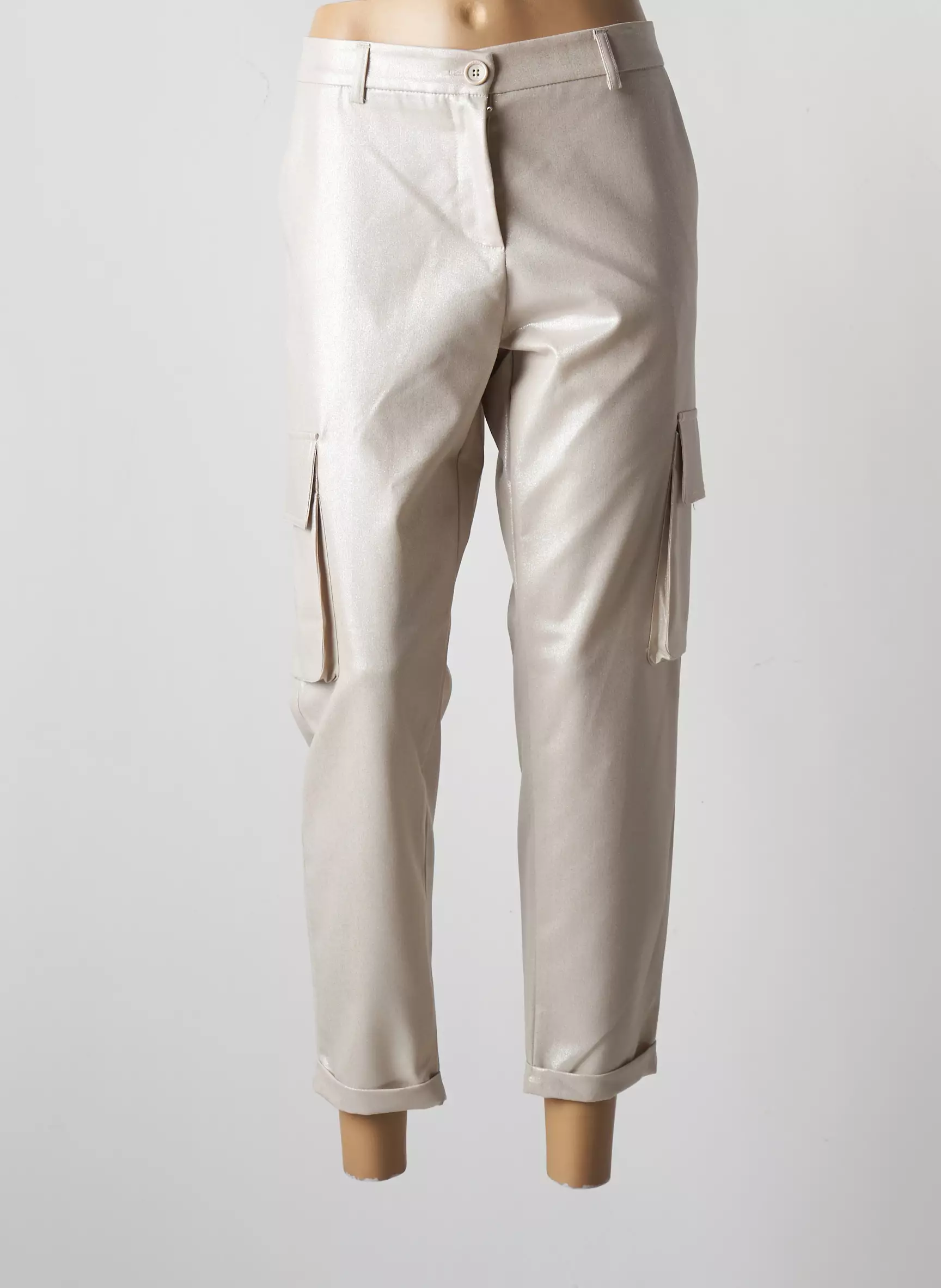 Imperial Pantalon7 8 Femme couleur beige