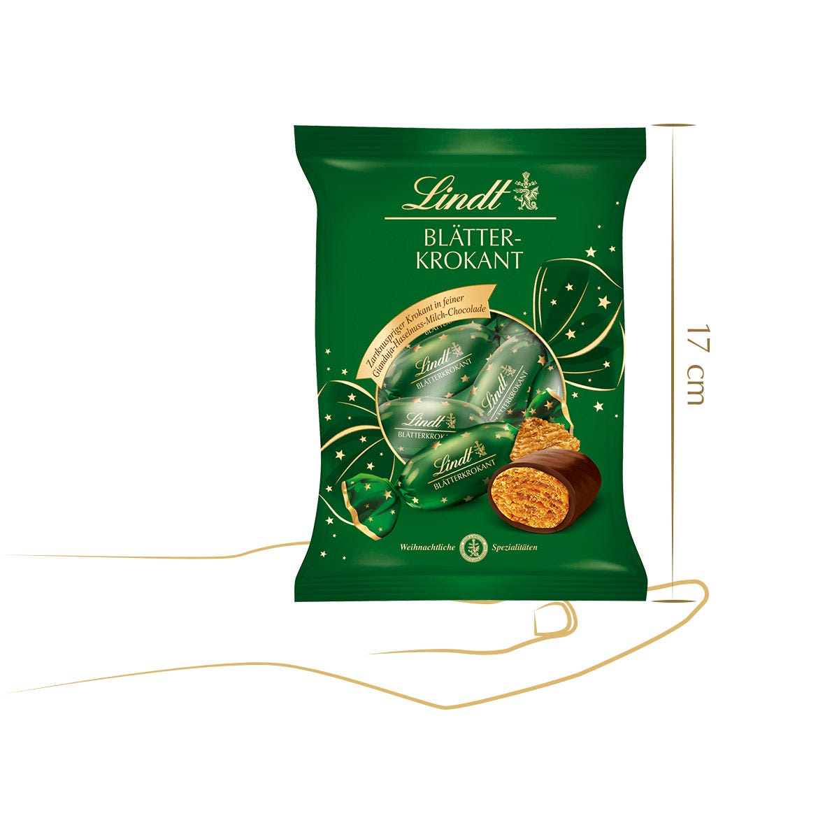 Blätterkrokant Zapfen Doppeldreh, 90g