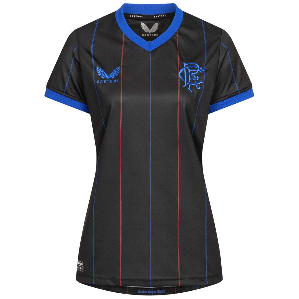 Glasgow Rangers FC CASTORE Damen Auswärts Trikot TF0556NS-BLACK