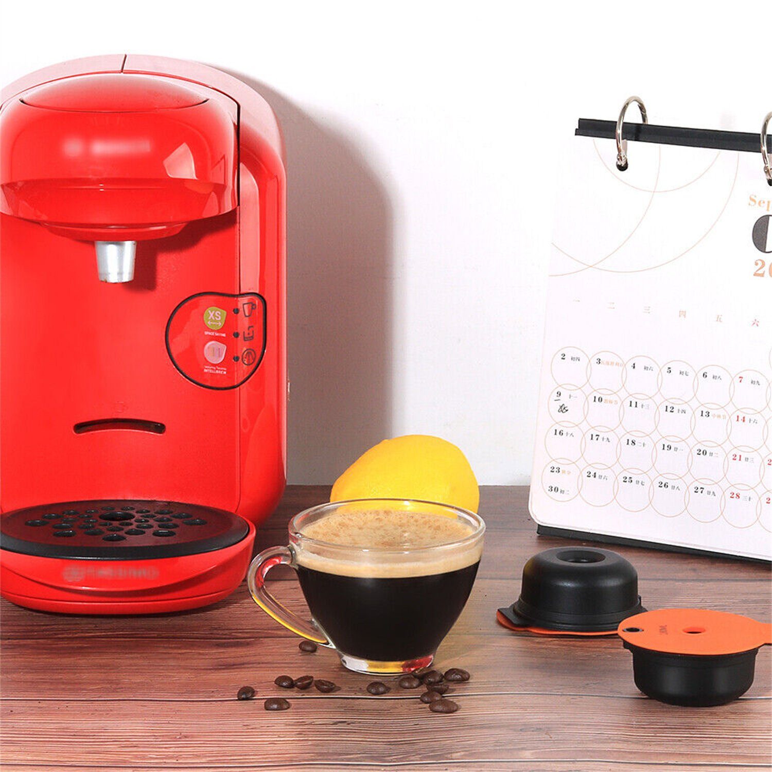 flowgoer Perkolator 60/180 nachfüllbarer Kaffeekapsel-Pod-Filter, Für Tassimo Bosch Vivy MyWay