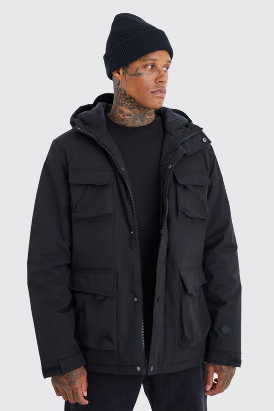 Smarter Parka mit 3D Taschen