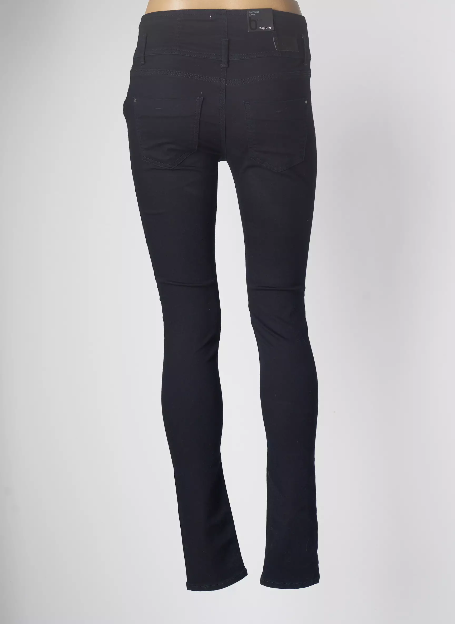 B Young Pantalons Slim Femme couleur bleu