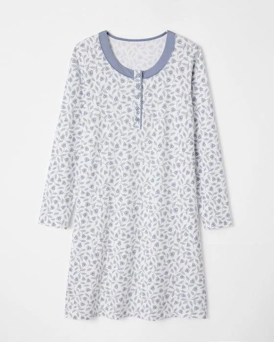 Chemise de nuit jersey manches longues