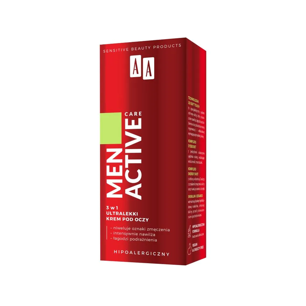 AA Men Active Care Ultralight 3-u-1 krema za područje oko očiju