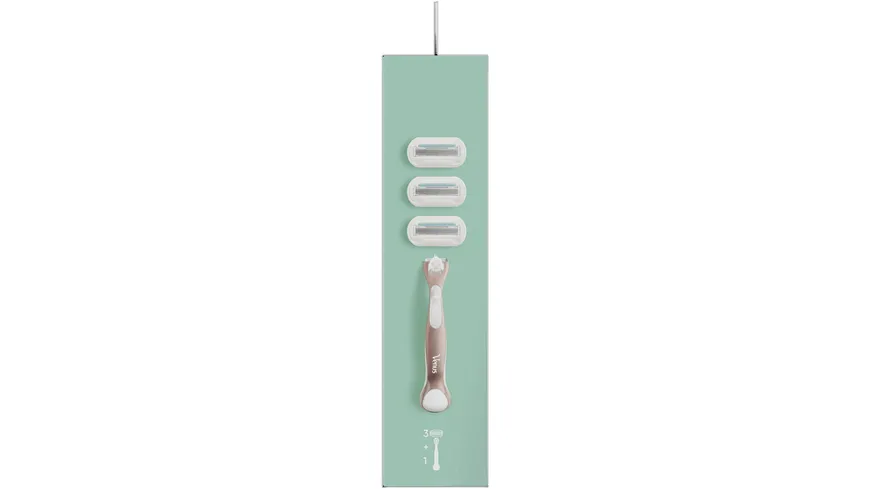 Gillette Venus Klingen + Rasierer Deluxe Smooth Sensitive Rosegold