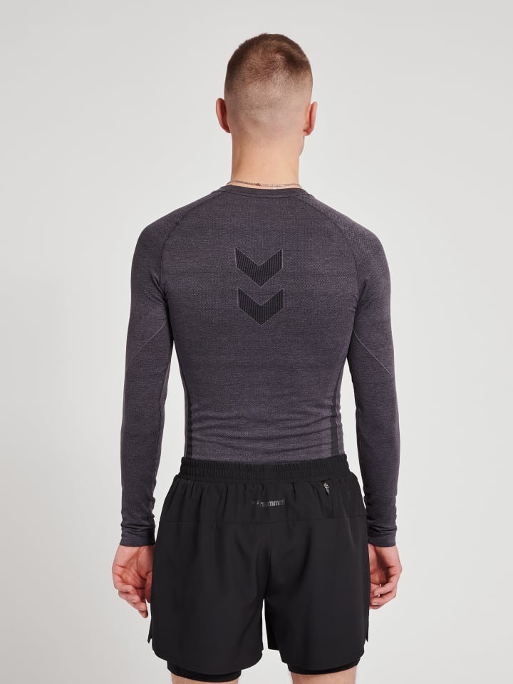 Hummel Hummel T-Shirt Raglanärmel Hmlte Mike Multisport Herren in BLACK/ASPHALT MELANGE günstig kaufen XL