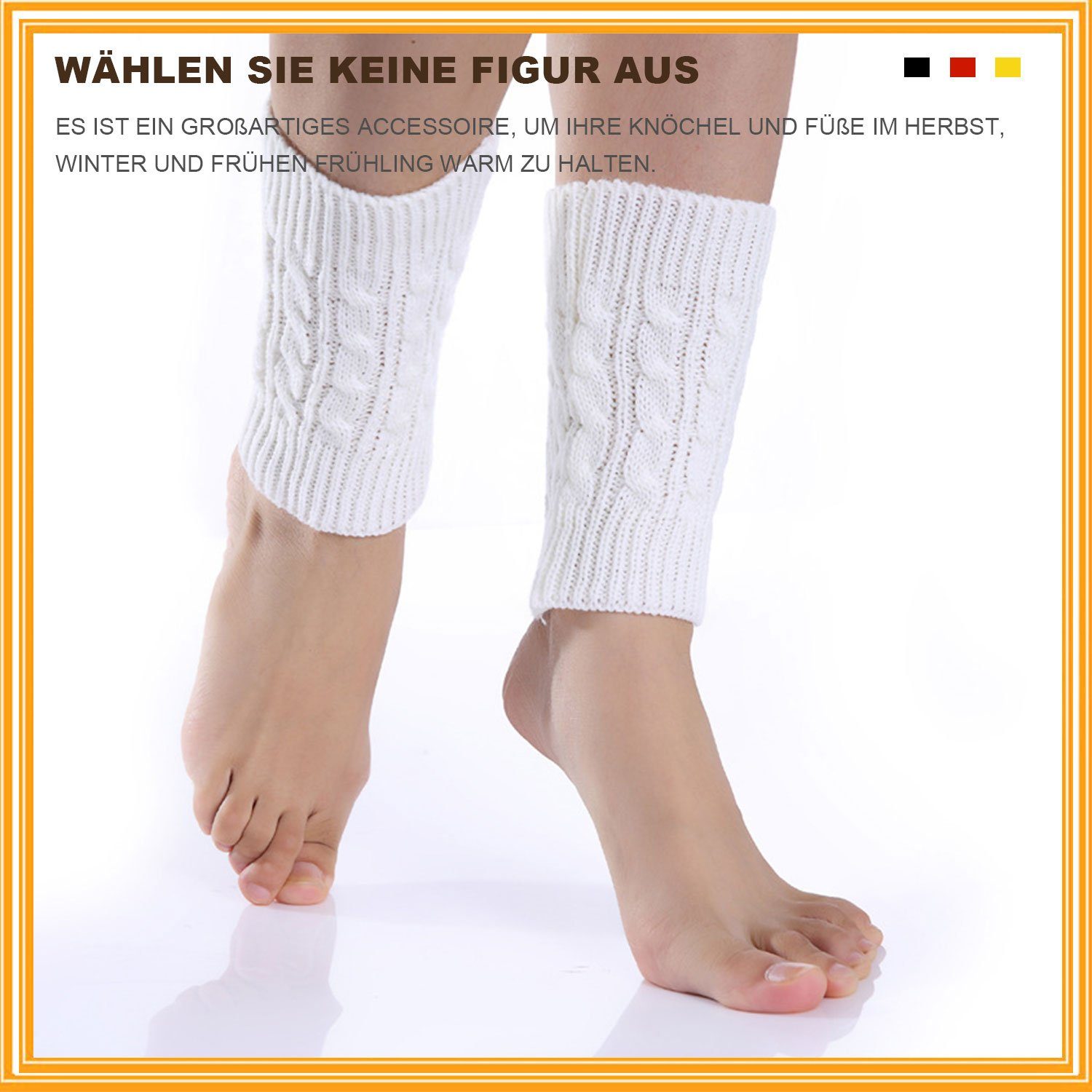 MAGICSHE Beinstulpen Stulpen Damen Winter Beinwärmer Gestrickte Legwarmers