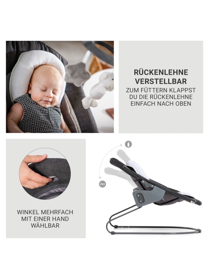 Hauck Beta Plus White 5-tlg. Newborn Set - Hochstuhl   2in1 in weiss,grau günstig kaufen onesize