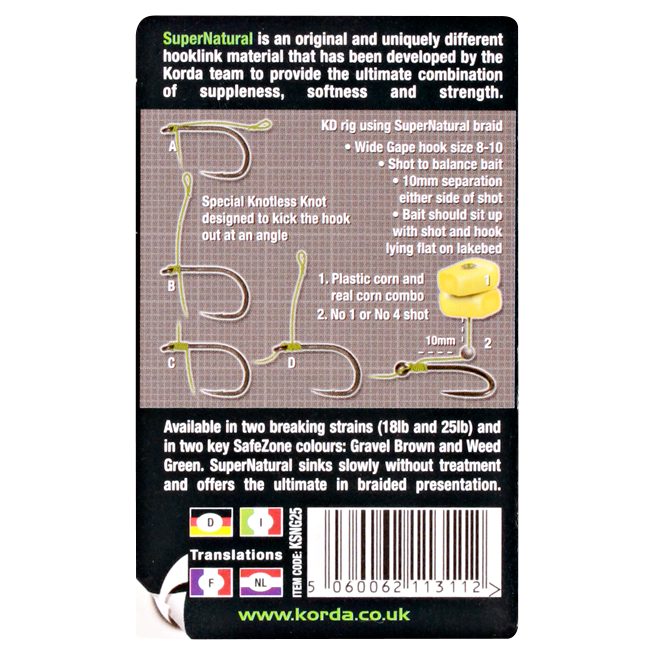 Korda Vorfachmaterial Super Natural Vorfachmaterial (braun)
