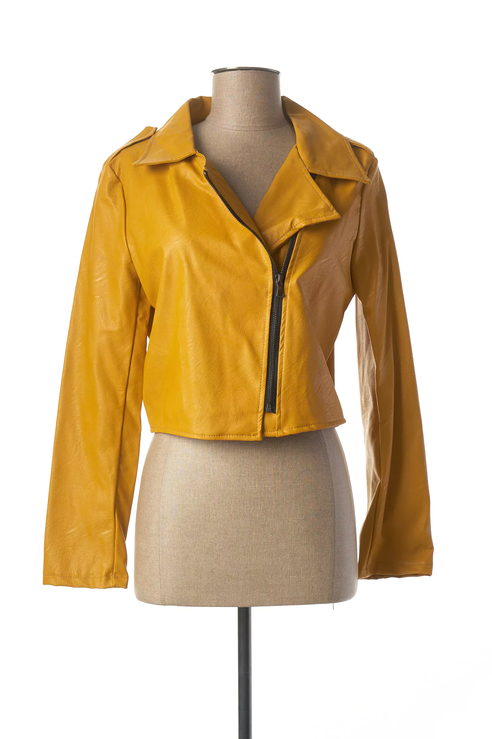 Minsk Vestesimilicuir Femme couleur jaune