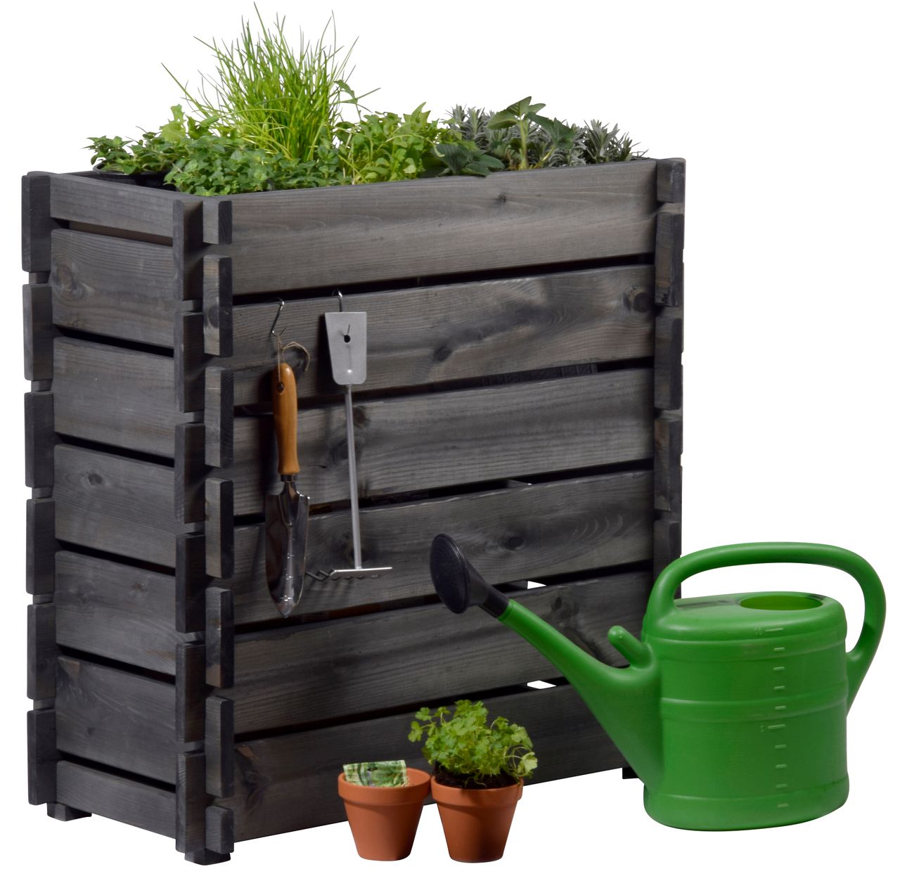 dobar Hochbeet mit Stecksystem, Anthrazit