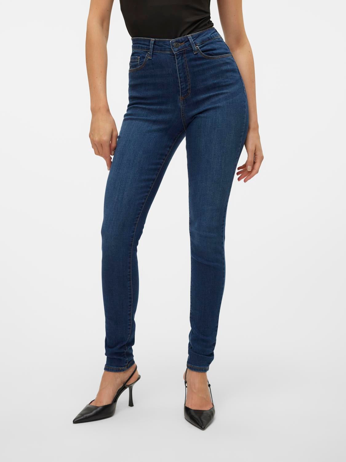 VMSOPHIA Hohe Taille Skinny Fit Jeans