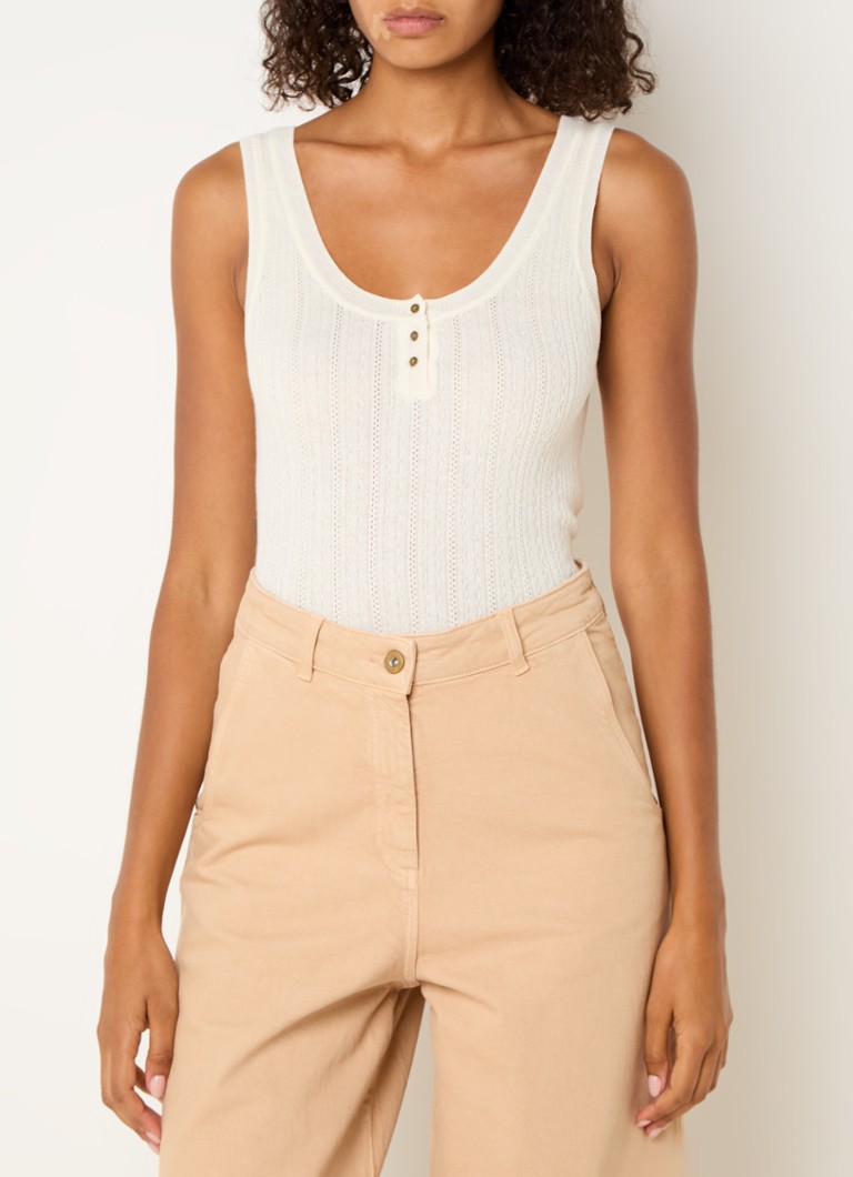 Sessùn Tilde fine-knit tank top in cashmere blend