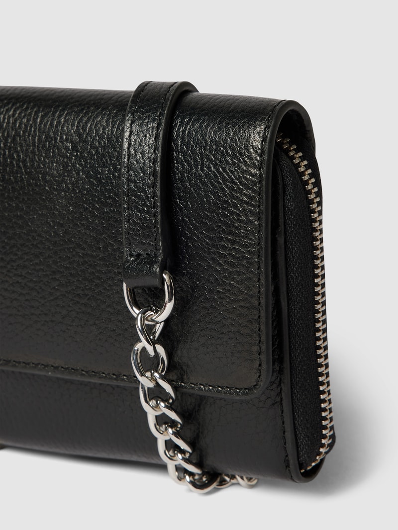 Portemonnaie aus Leder Modell 'K_Kosma' in schwarz