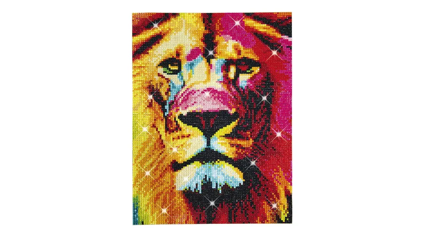 DIAMONDZ CRSYTAL PAINTING Picture Set Löwe