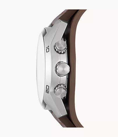 Fossil Herrenuhr Coachman Leder Braun