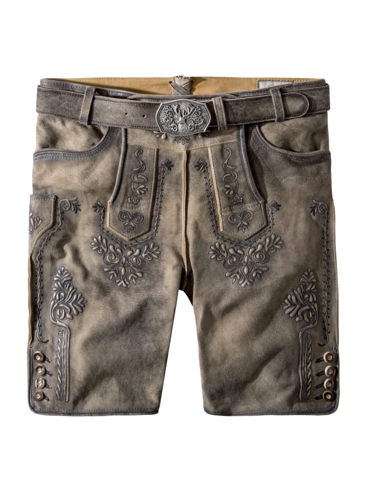 Stockerpoint Lederhose Artur in grau günstig kaufen