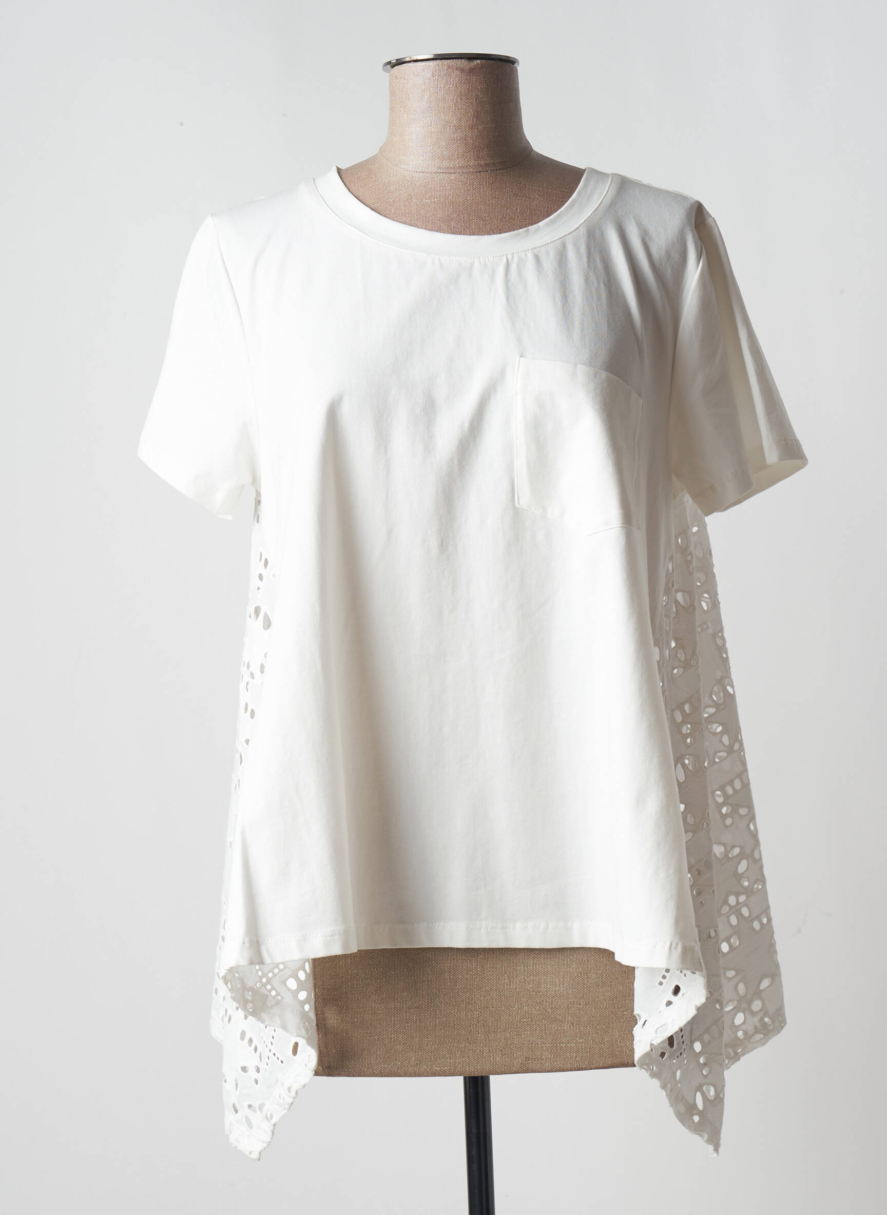 Leo Ugo Tuniquemanchecourte Femme couleur beige