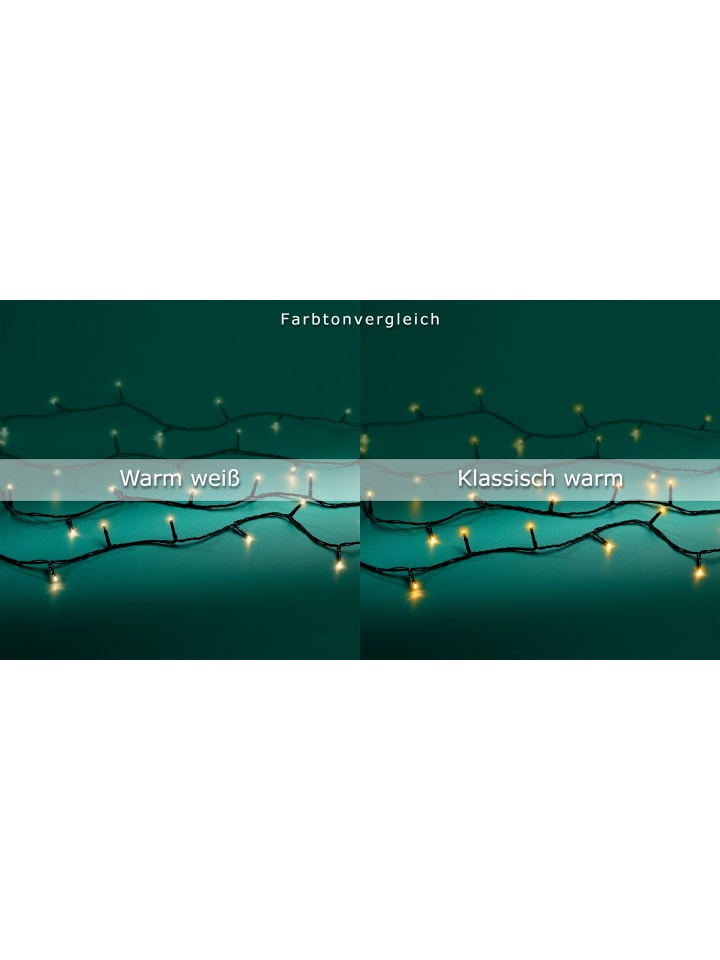 LUMINEO Lichterkette BASIC 480 LED 36 m, transparentes Kabel in warm weiß günstig kaufen onesize