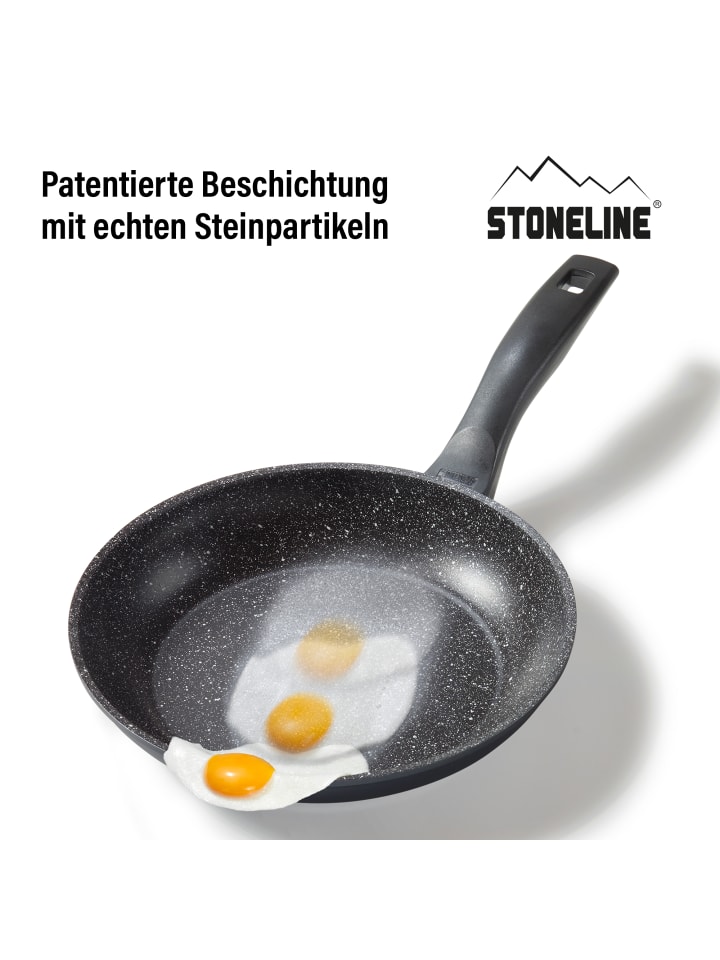 Stoneline Bratpfanne 24 cm | ohne Deckel in Anthrazit günstig kaufen Ø 24cm