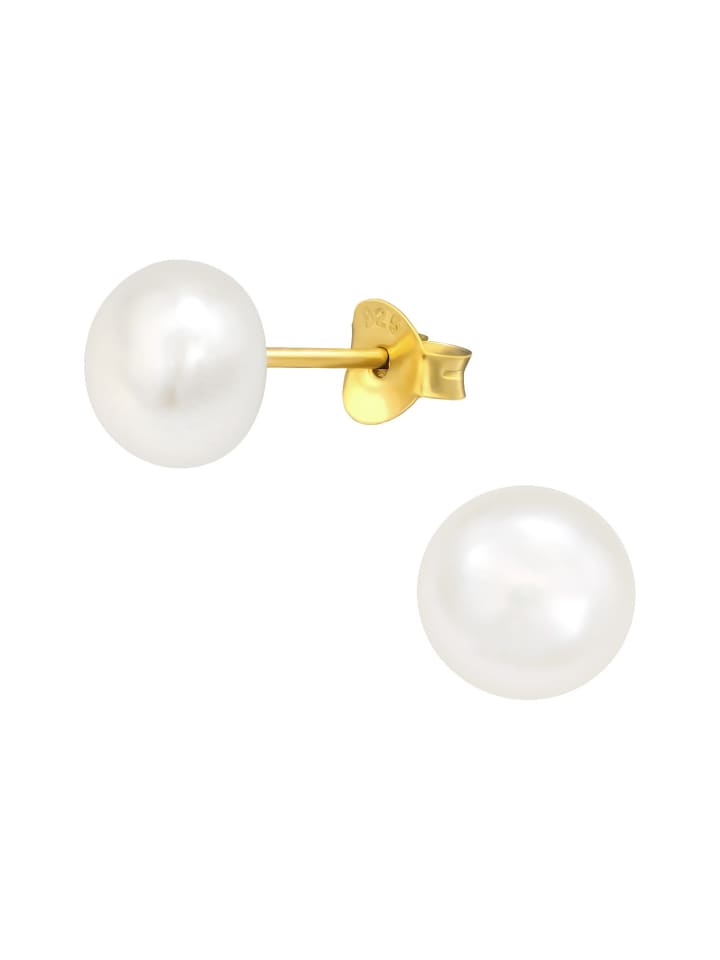 Alexander York Ohrringe, Ohrstecker PERLE weiß in Gold, 2-tlg. günstig kaufen onesize