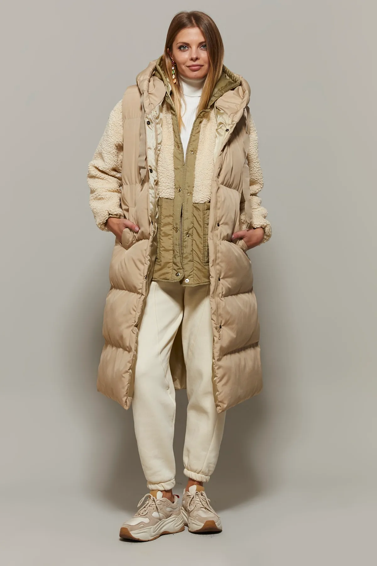 Cool & Sexy  Weste - Beige - Puffer