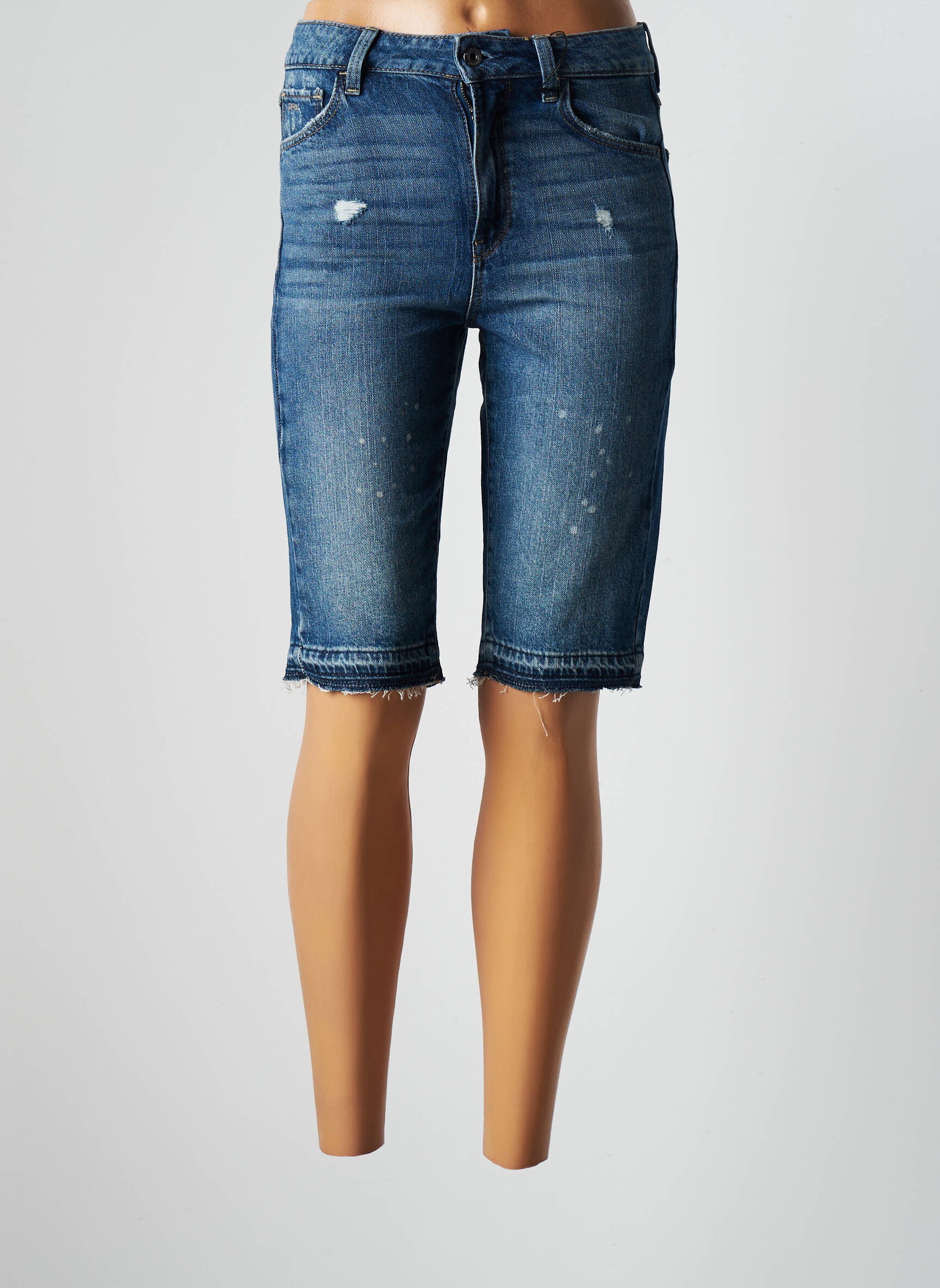 G Star Bermudas Femme couleur bleu