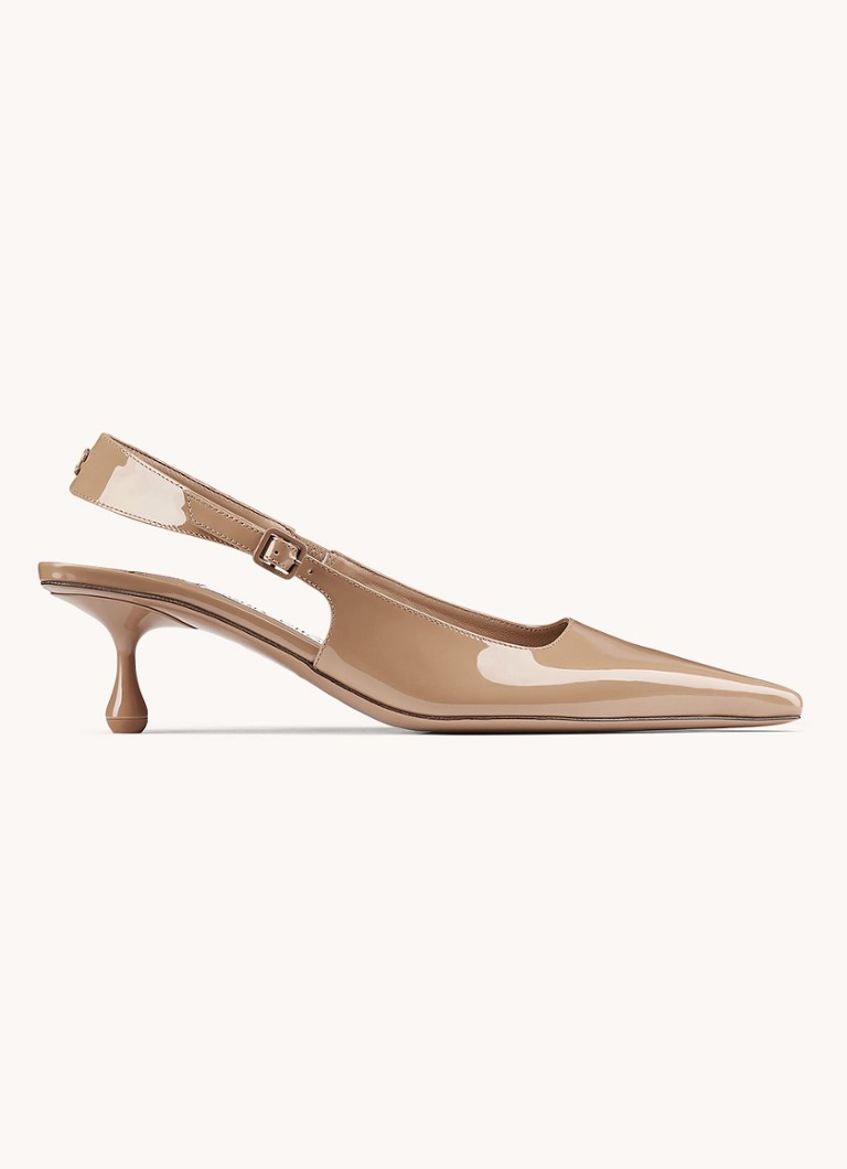 Jimmy Choo Amel 50 slingback i lakkskinn