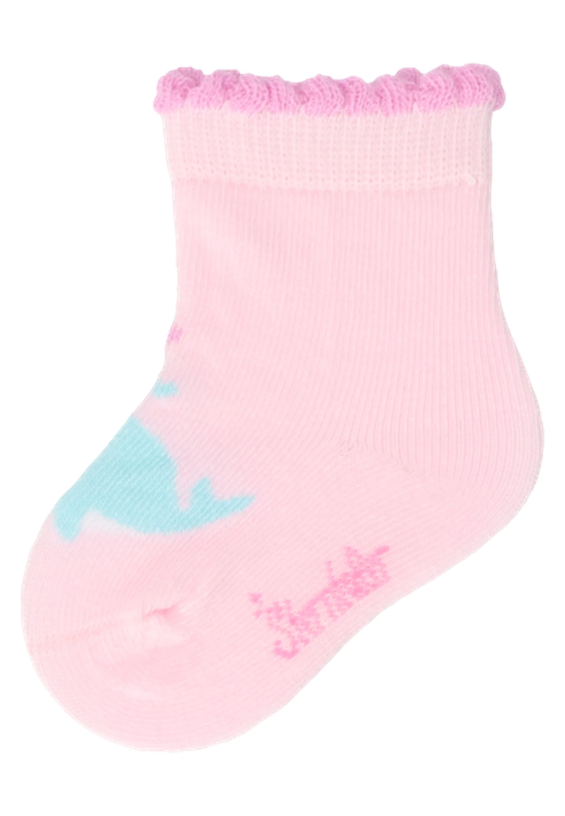 Socken im 3er Pack mit Motiv Wal in versch. Farben