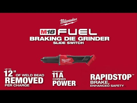 Milwaukee 4933480957 M18 FDGROVPDB-0X Akkus egyenes csiszoló gyorsleállítással és lapátkapcsolóval 18V akkumulátorok és töltő nélkül 4933480957