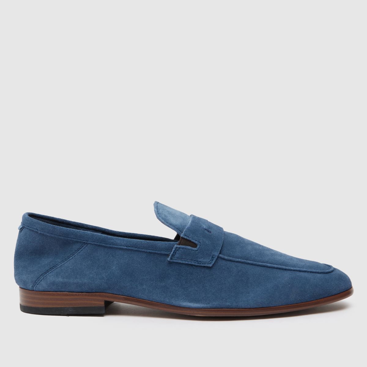 Modré mokasíny Schuh Randy bez podšívky