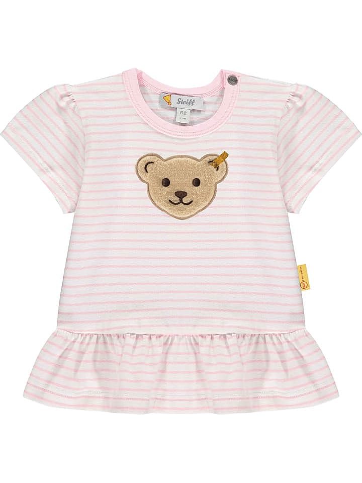Steiff Shirt in Rosa/ Weiß günstig kaufen 80