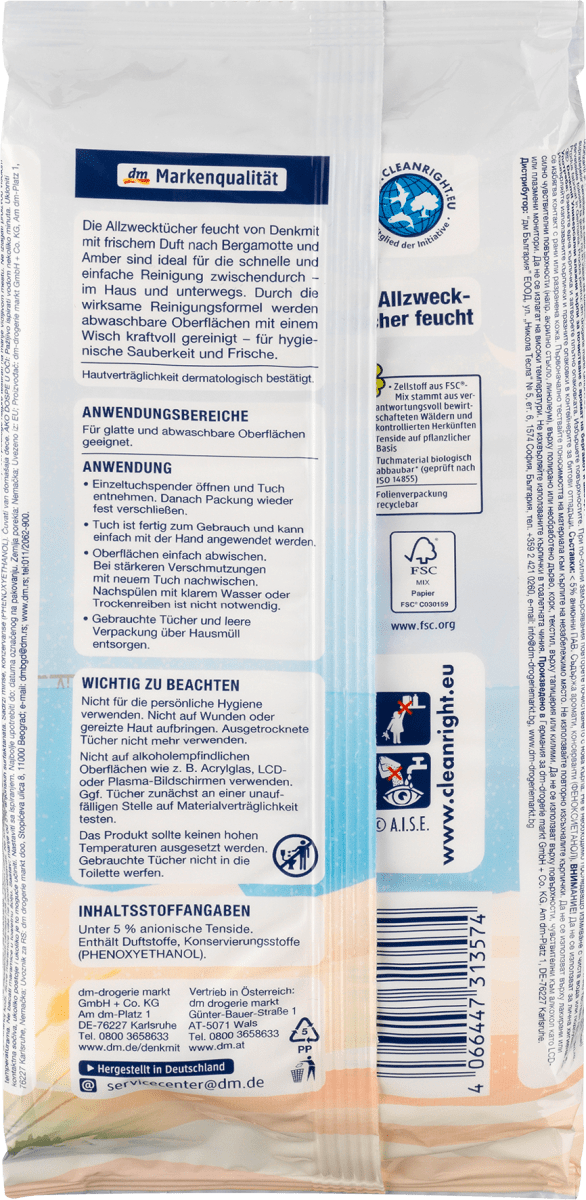 Feuchte Allzwecktücher Küstenliebe 2x50St., 100 St