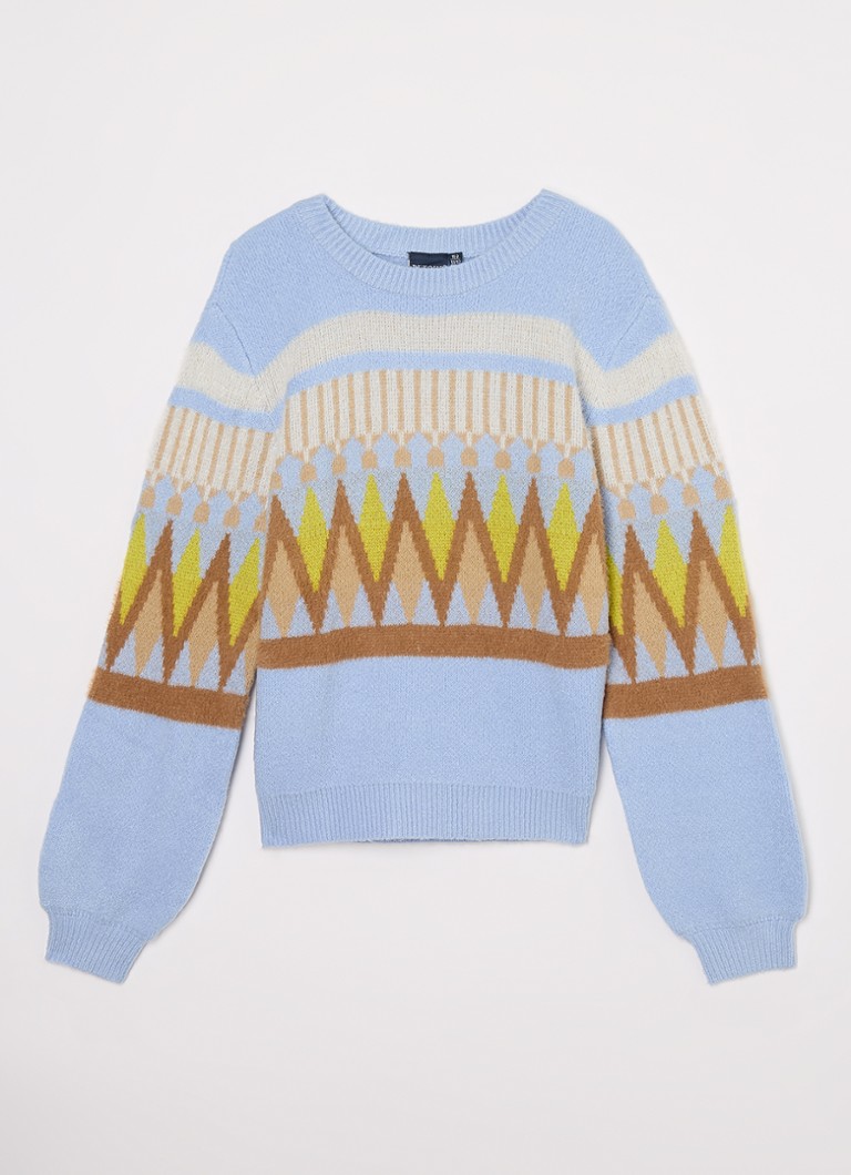 Sweter Freya z cienkiej dzianiny od Return Jeans z nadrukiem