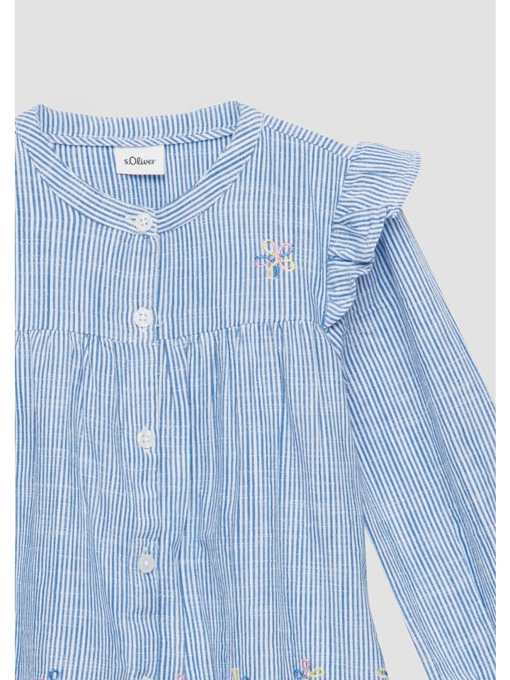 s.Oliver Bluse langarm in Blau günstig kaufen
