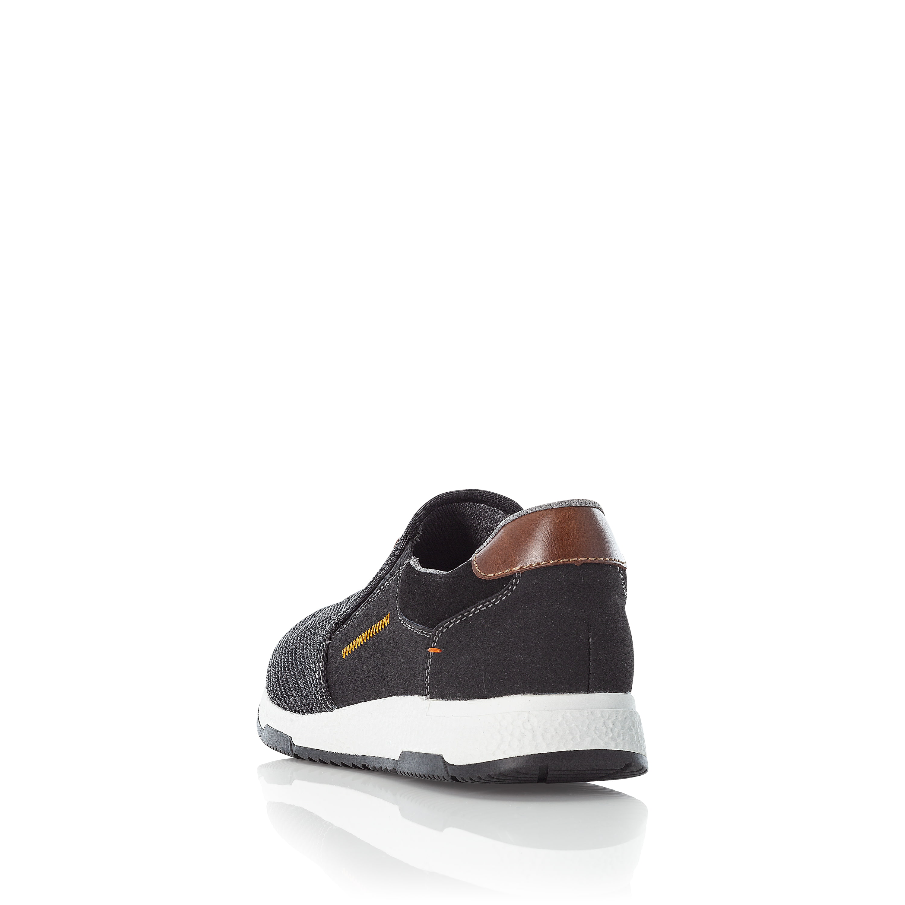 Rieker Herren Slipper asphaltschwarz