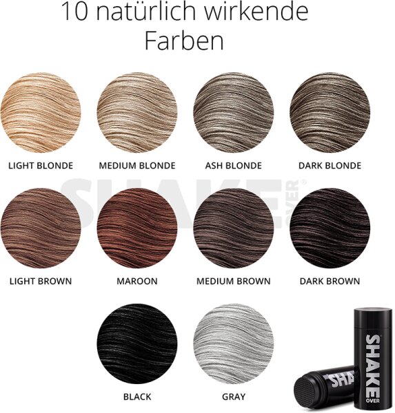 shake over Zinc-Enriched Hair Fibers Schütthaar