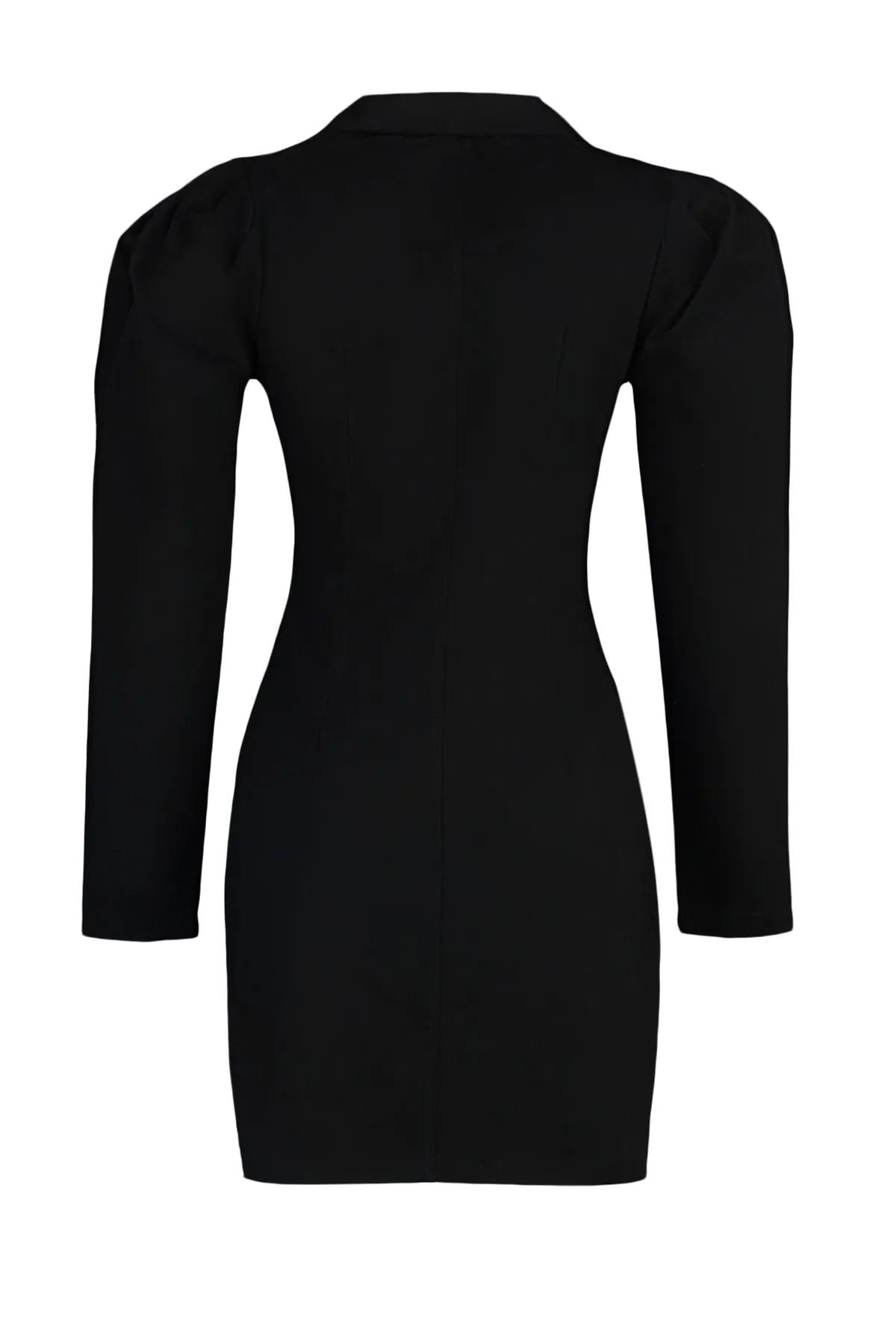 Trendyol Collection  Limitierte Edition: Schwarz gewebte Jacke, gewebtes Kleid TWOAW22EL1352