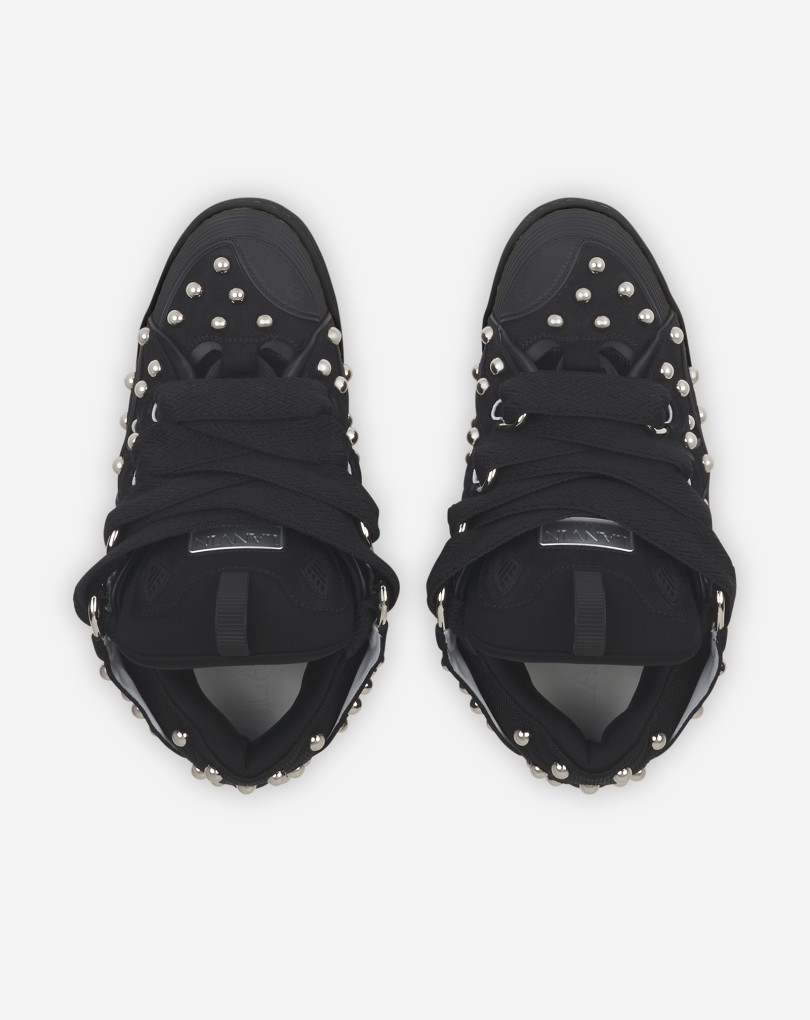SNEAKERS CURB EN CUIR AVEC STUDS