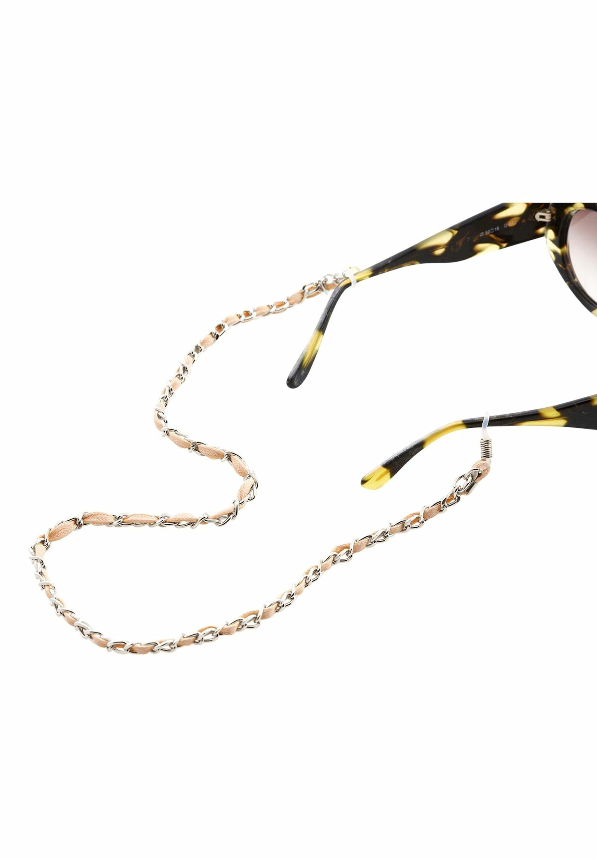 Gemshine Brillenkette Brillenkette: Sonnenbrille, Lesebrille in Creme