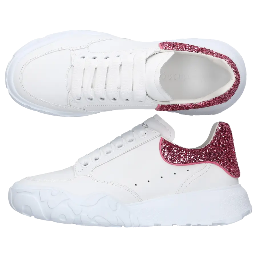Alexander McQueen - Sneaker low NEW COURT Kalbsleder - weiß