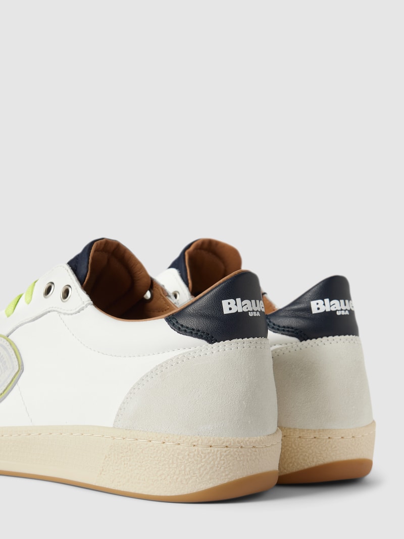 Sneaker aus Leder mit Logo-Patch Modell 'MURRAY' in weiß