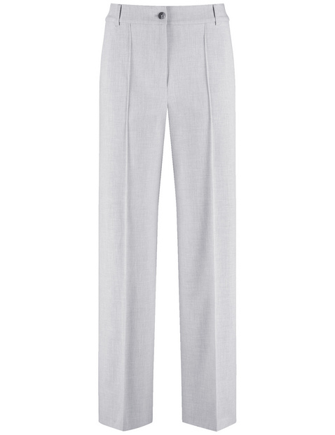 Elegante Stoffhose mit weitem Bein